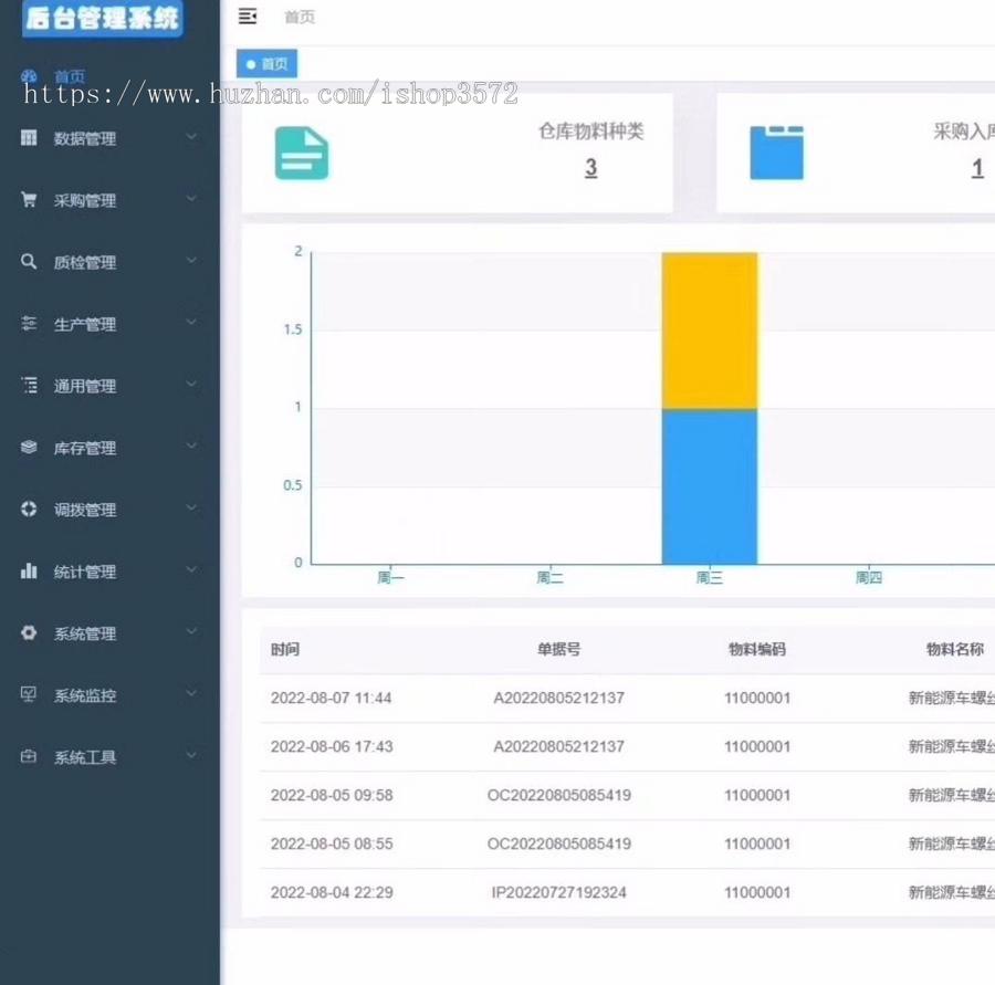 Java WMS仓库管理系统源码含部分 ERP 进销存功能,带移动端小程序全开
