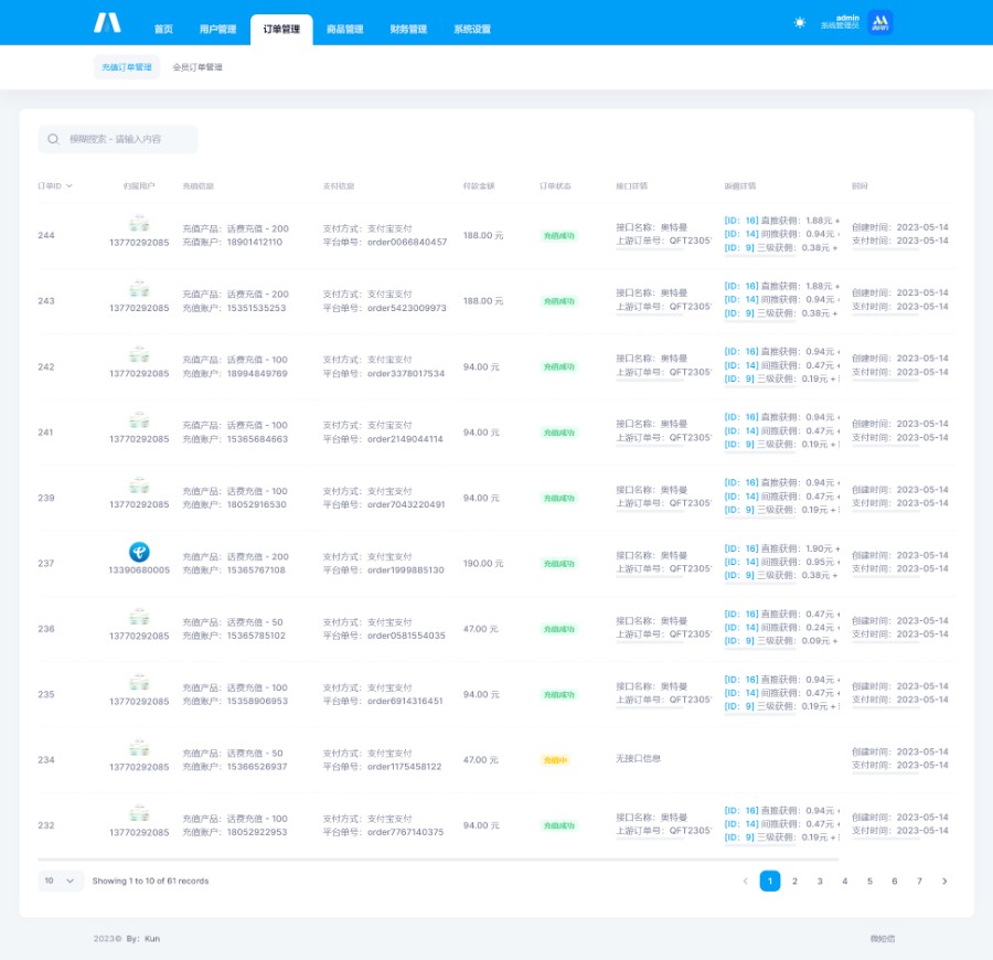 开源全新H5充值系统源码,自定义首页+充值页面,灵活对接上游渠道接口