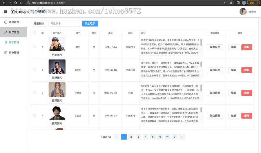 基于Spring boot+vue的协同过滤音乐推荐系统源码 后端+前端