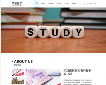 【正版授权】自适应工厂企业外贸多语言出国留学咨询教育培训机构展示官网建设开发