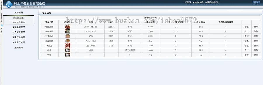 Java Web项目源码 34 在线点餐管理系统后端技术:SSM框架