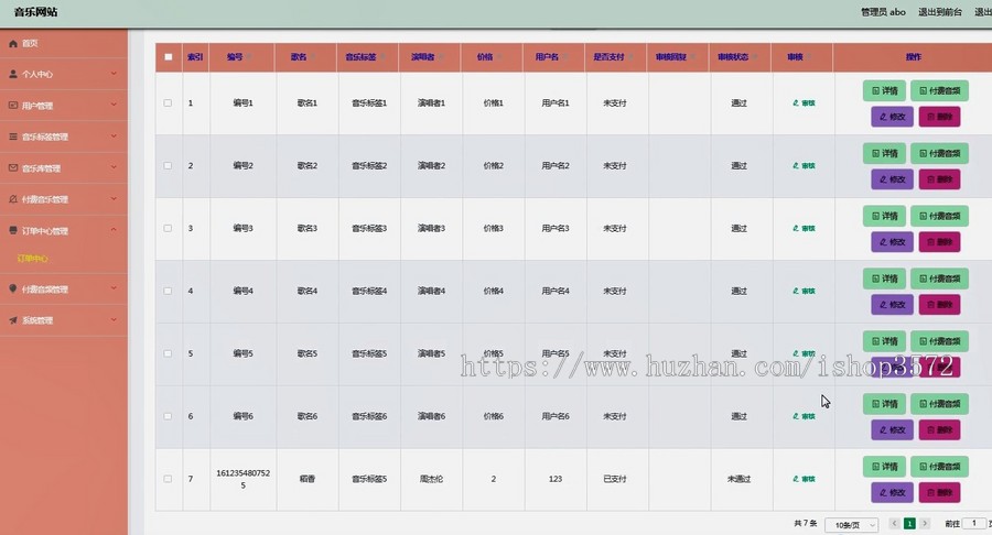 基于java的音乐网站系统,ssm框架开发,javaweb javaee项目源码