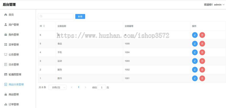 SpringBoot+VUE前后分离电商系统源码,有前台和后台,功能正常完整