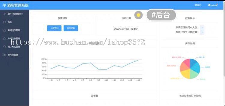 springboot+vue酒店管理系统源码 前后端分离 移动端 带后台管理