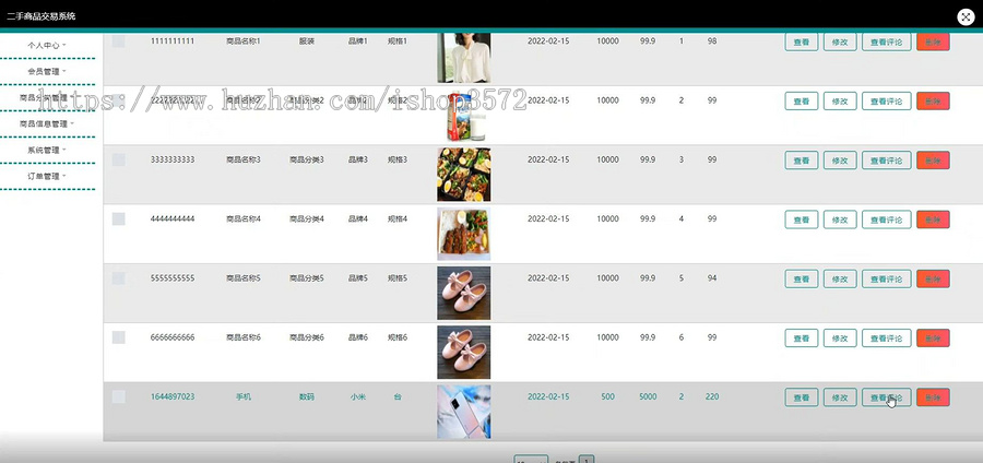 jspm二手商品交易系统 java 源码