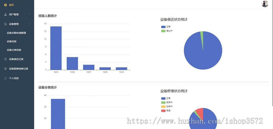 基于SpringBoot+Vue的高校实验室设备信息管理系统
角色:包含学生老师