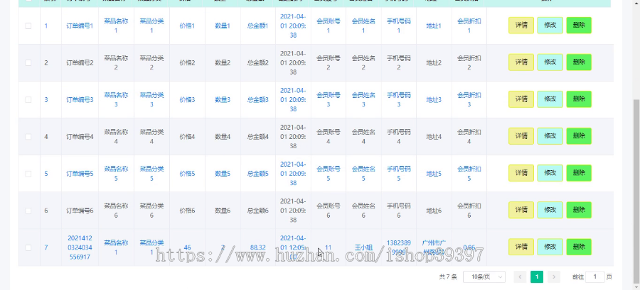 毕设springboot006基于SpringBoot的网上订餐系统毕业设计