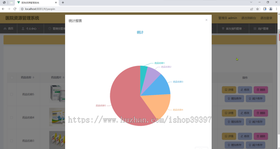 毕设springboot158基于springboot的医院资源管理系统毕业设计