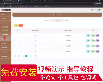 毕设springboot165科研工作量管理系统的毕业设计