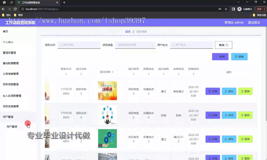 毕设springboot190基于springboot框架的工作流程管理系统的毕业设计