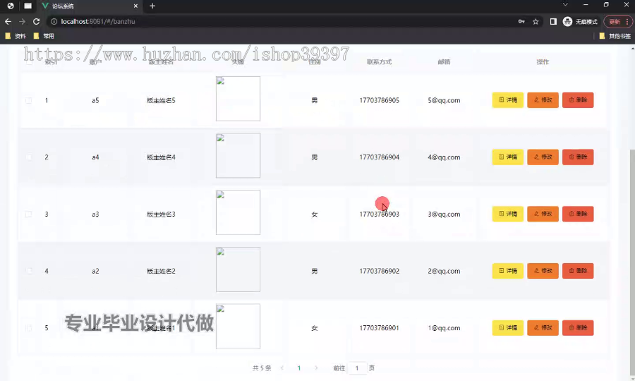 毕设springboot201基于SpringBoot的论坛系统毕业设计