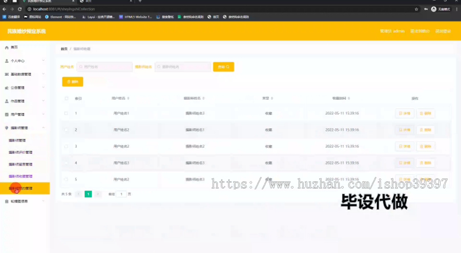 毕设springboot264基于JAVA的民族婚纱预定系统的毕业设计