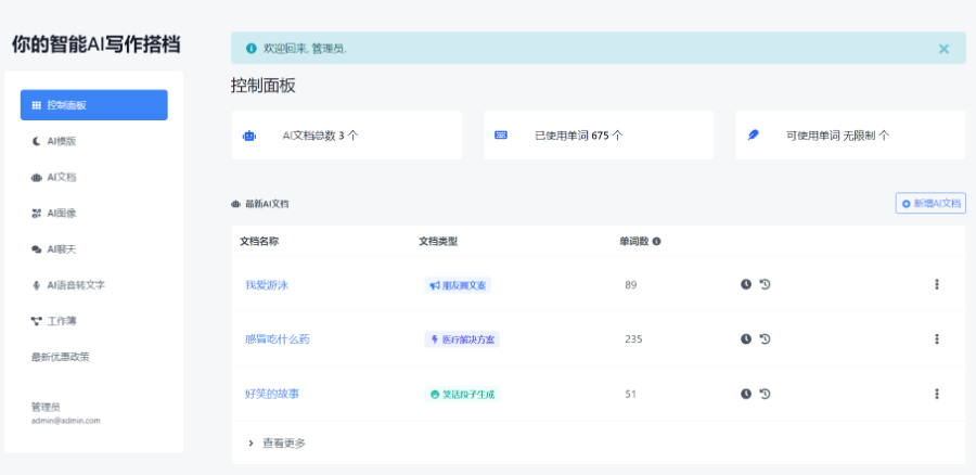 可商业运营AI写作助手-AI内容、AI机器人,聊天机器人、图像生成,AI创作系统