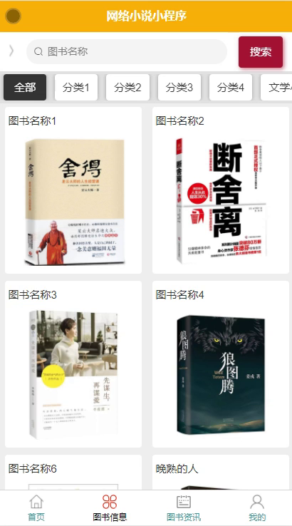 毕设weixin095网络小说微信小程序的毕业设计