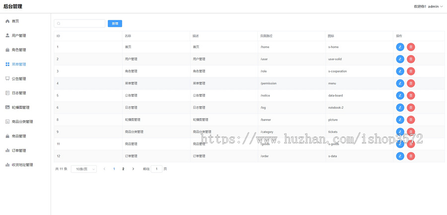 SpringBoot+VUE前后分离电商系统源码,有前台和后台,功能正常完整