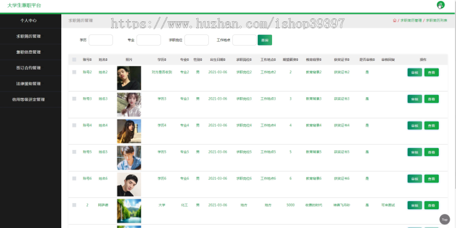 毕设ssm025大学生兼职平台的设计与开发+jsp毕业设计