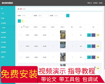 毕设ssm060基于SSM的高校共享单车管理系统的+vue毕业设计