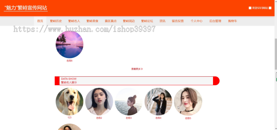 毕设ssm102“魅力”繁峙宣传网站的+vue毕业设计