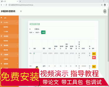 毕设ssm127基于SSM的乡镇篮球队管理系统毕业设计