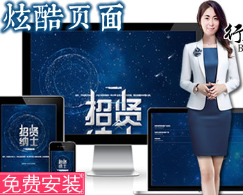 酷炫科技感十足的网络公司招聘官方网站,工作室团队招聘官网,宣传推广精美展示页面引导页