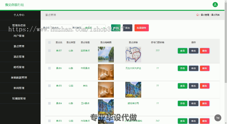 毕设ssm172旅行社管理系统的毕业设计