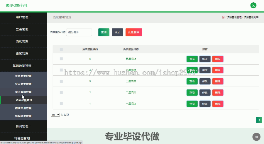 毕设ssm172旅行社管理系统的毕业设计