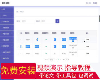 毕设ssm235基于HTML5的OA办公系统+vue毕业设计