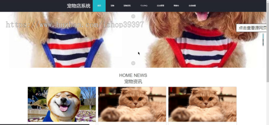 毕设ssm266基于vue的宠物店系统的开发与实现+vue毕业设计