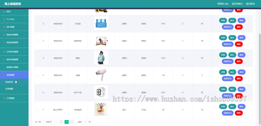 毕设ssm290网上商城系统+vue毕业设计