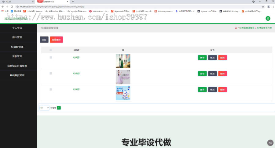 毕设ssm332基于ssm框架的流浪宠物领养系统毕业设计