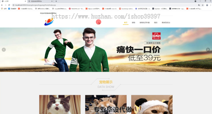 毕设ssm342基于SSM的宠物领养系统毕业设计