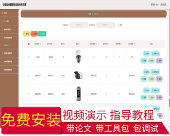 毕设ssm362设备配件管理和设备检修+vue毕业设计