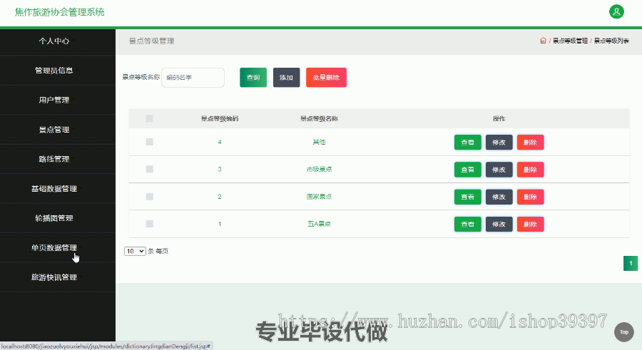 毕设ssm374焦作旅游协会管理系统毕业设计