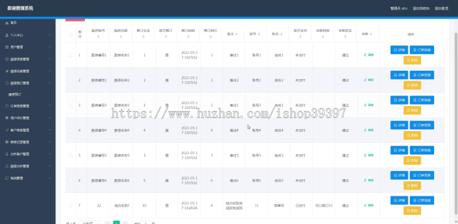 毕设ssm406基于vue的厨房管理系统+vue毕业设计