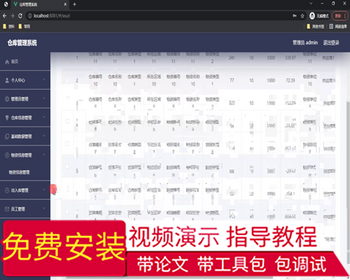 毕设ssm500基于J2EE的仓库管理系统设计与开发+vue毕业设计