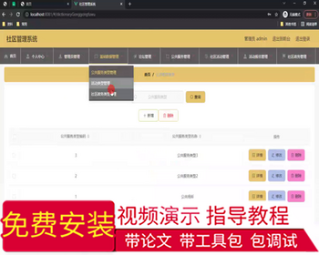 毕设ssm520基于SSM的社区管理系统+vue毕业设计