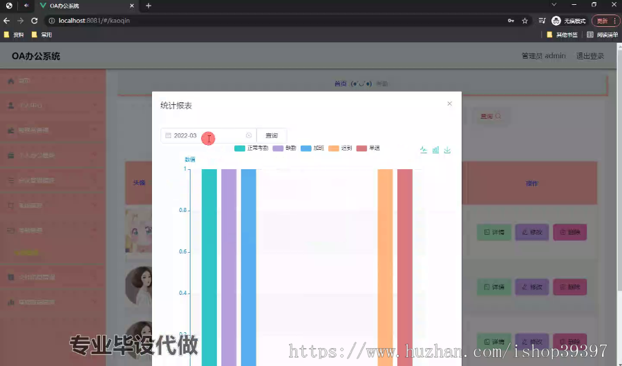毕设ssm529OA办公系统+vue毕业设计