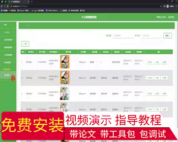毕设ssm545基于web的个人时间管理系统+vue毕业设计