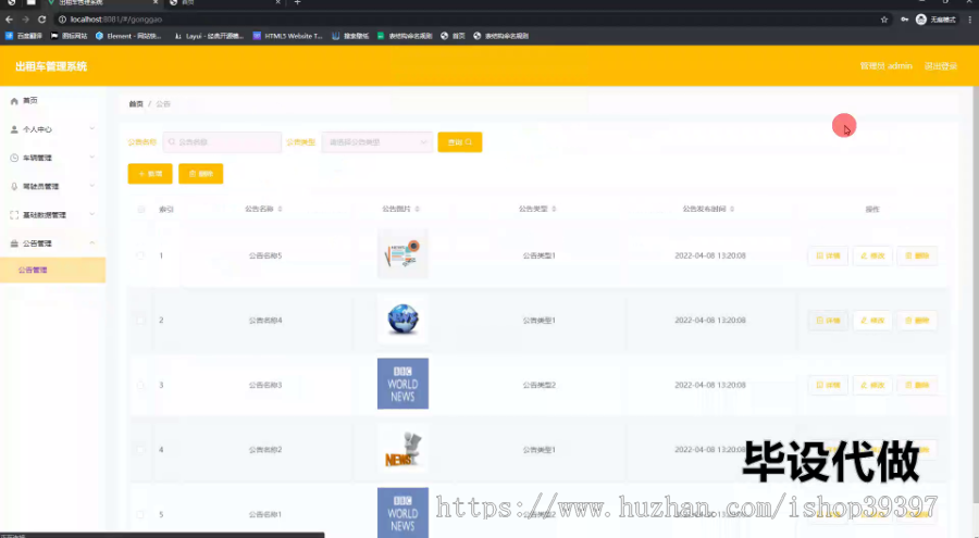 毕设ssm717出租车管理系统的+vue毕业设计