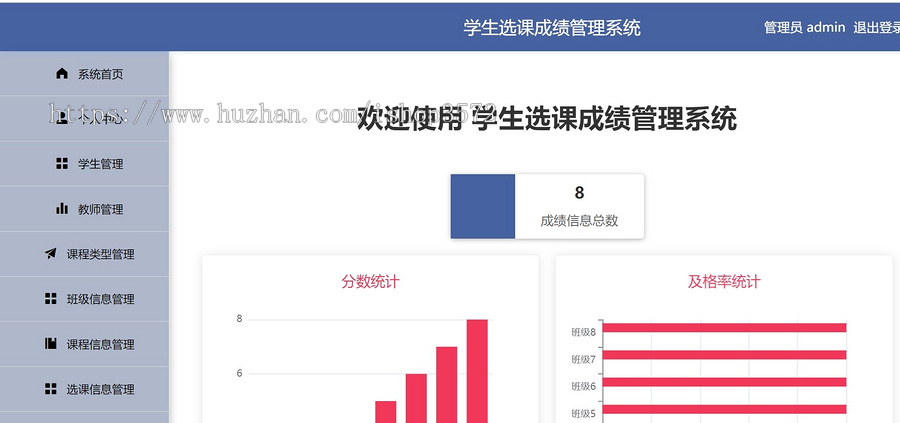 学生选课成绩管理系统前后端分离项目源码(spring+vue)