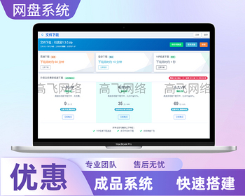 完美可运行在线下载网盘系统下载限速转存网盘程序