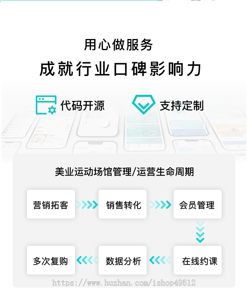 SAAS多行业预约到店会员系统美容美业健身瑜伽等支持会员充值次卡充值独立源码可定制
