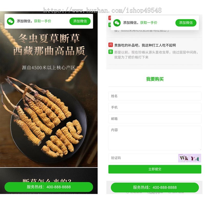 google_facebook广告投放H5单页网站手机端落地页产品推广带留言板表单