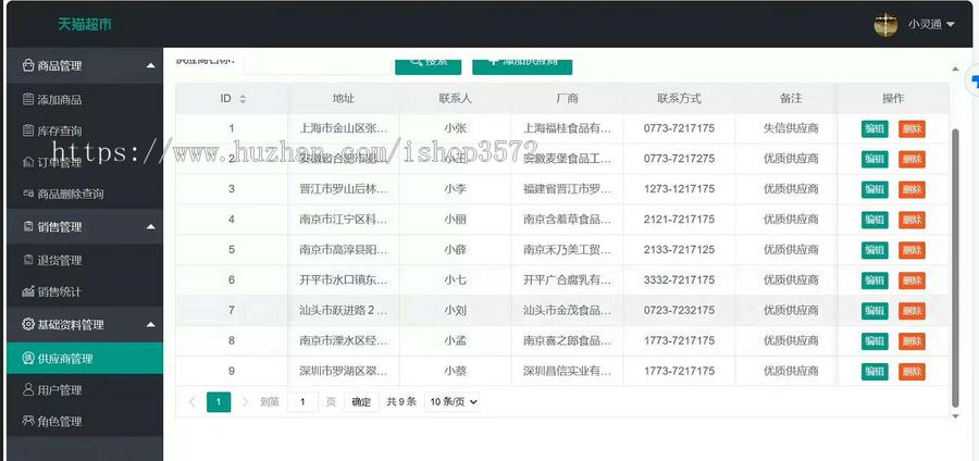 基于Java的超市管理系统源码（带文档）技术栈:spring