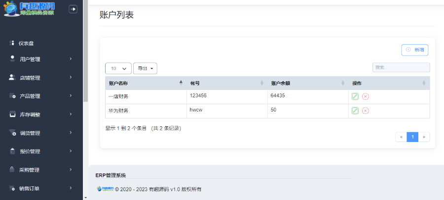 有趣多店联动进销存ERP管理系统,开源免授权。适用于企业、外贸进销存管理带POS收银台