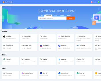自适应网址导航网站源码 基于thinkphp6框架