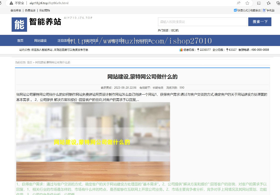 全新Ai自动生成整站程序内容/自主聚合程序源码/批量建站养站站群系统