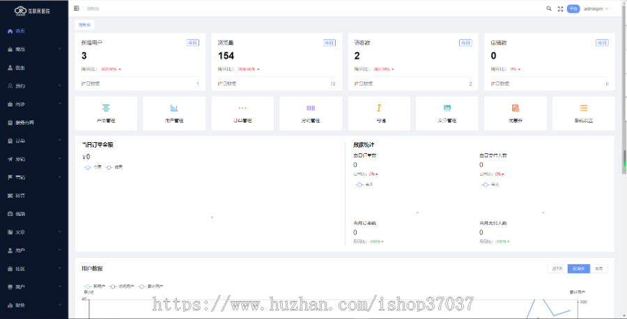 在线问诊小程序/系统源码/APP丨图文诊疗视频看病H5丨电子处方药店商城丨门诊信息管理