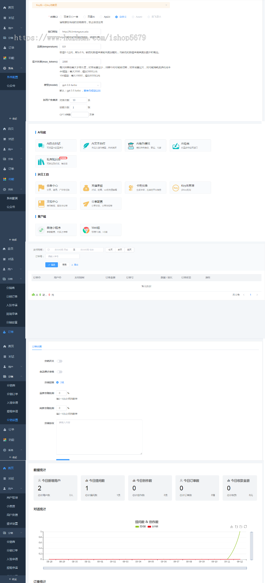 人工智能AI系统新版ChatGPT源码pc自适应小程序全开源多开带分销推广(非源码)