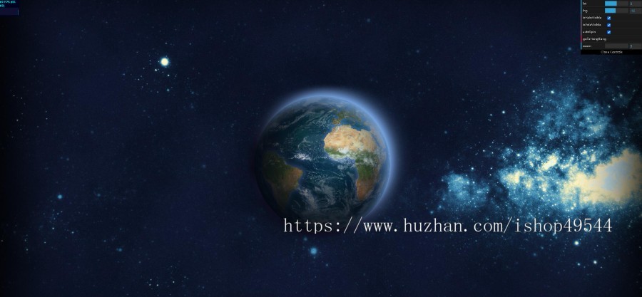新款酷炫HTML5页3D地球仪可按经纬坐标定位动画放大缩小发光特效源码